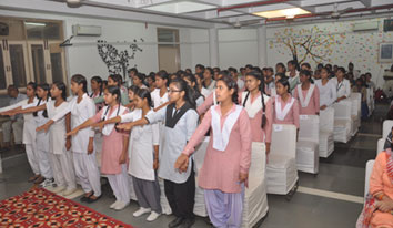 Oath Taking during the Induction at G Noida